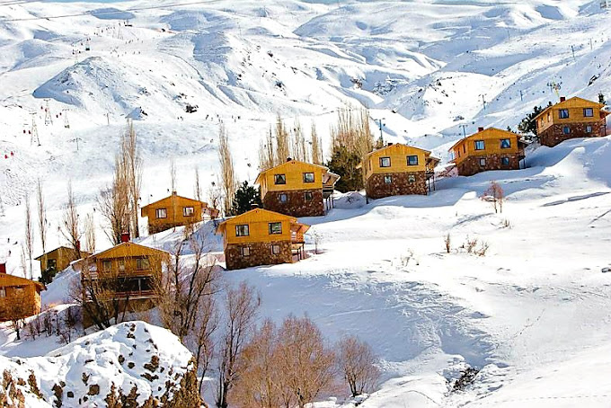 Dizin Ski Slope Iran Snowboarding