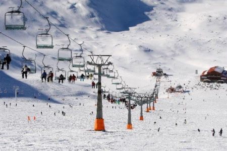 Tochal Telecabin and Ski slope in Tehran, Iran